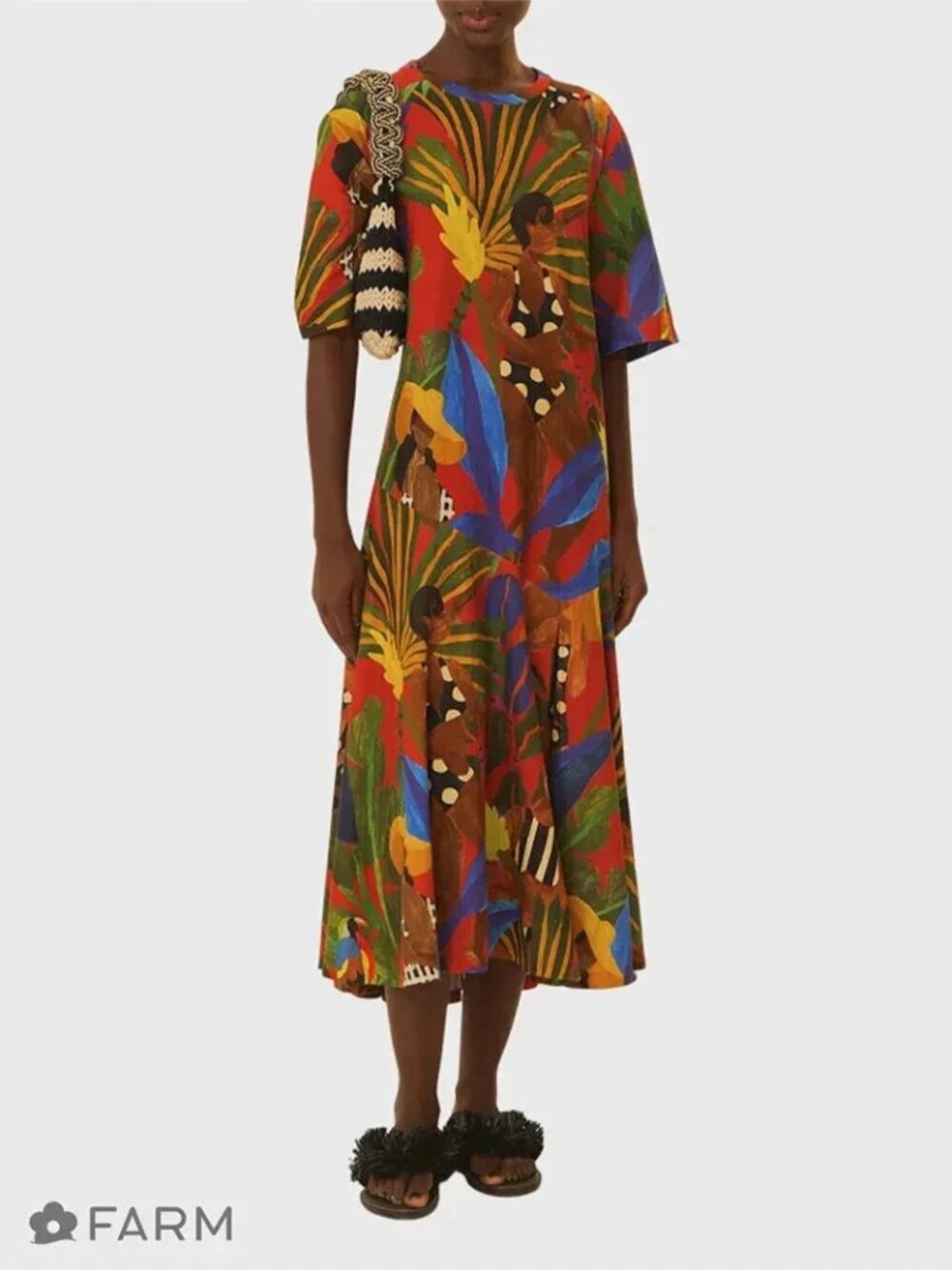 NWT FARM RIO DRESS WITH TAGS SIZE SMALL PACK5674 5/4 CJ - Picture 3 of 4